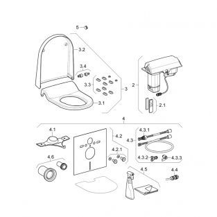 Geberit compensatie blokset AquaClean Sela 242.878.00.1